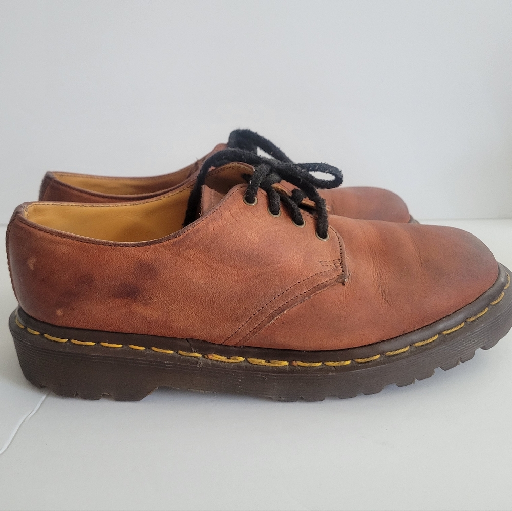 Dr. Martens Brown Leather Women's Oxfords